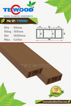 Thanh lam gỗ nhựa TWE160