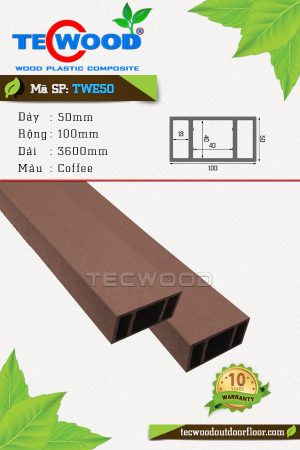Thanh lam gỗ nhựa TWE50