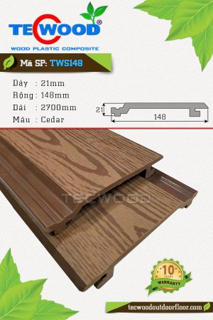 Tấm ốp gỗ nhựa TecWood TWS148 (21x148x2700)